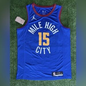 NWT Denver Nuggets Nikola Jokic Blue City Edition 2022 Jersey Size Mens L (48)